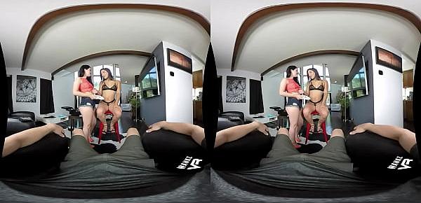  Threesome With 2 Horny Teens! (VR)